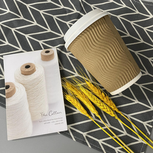 12oz Hot Coffee Paper Cups Packing Cups Hot Insulated Ripple Wall Coffee Paper 8oz 16oz Corrugated Paper Beverage Disposable