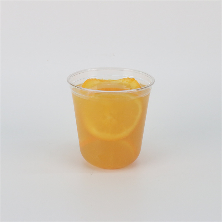 Disposable PP PET 16 oz plastic cup lemonade cold coffee clear plastic cups with lids