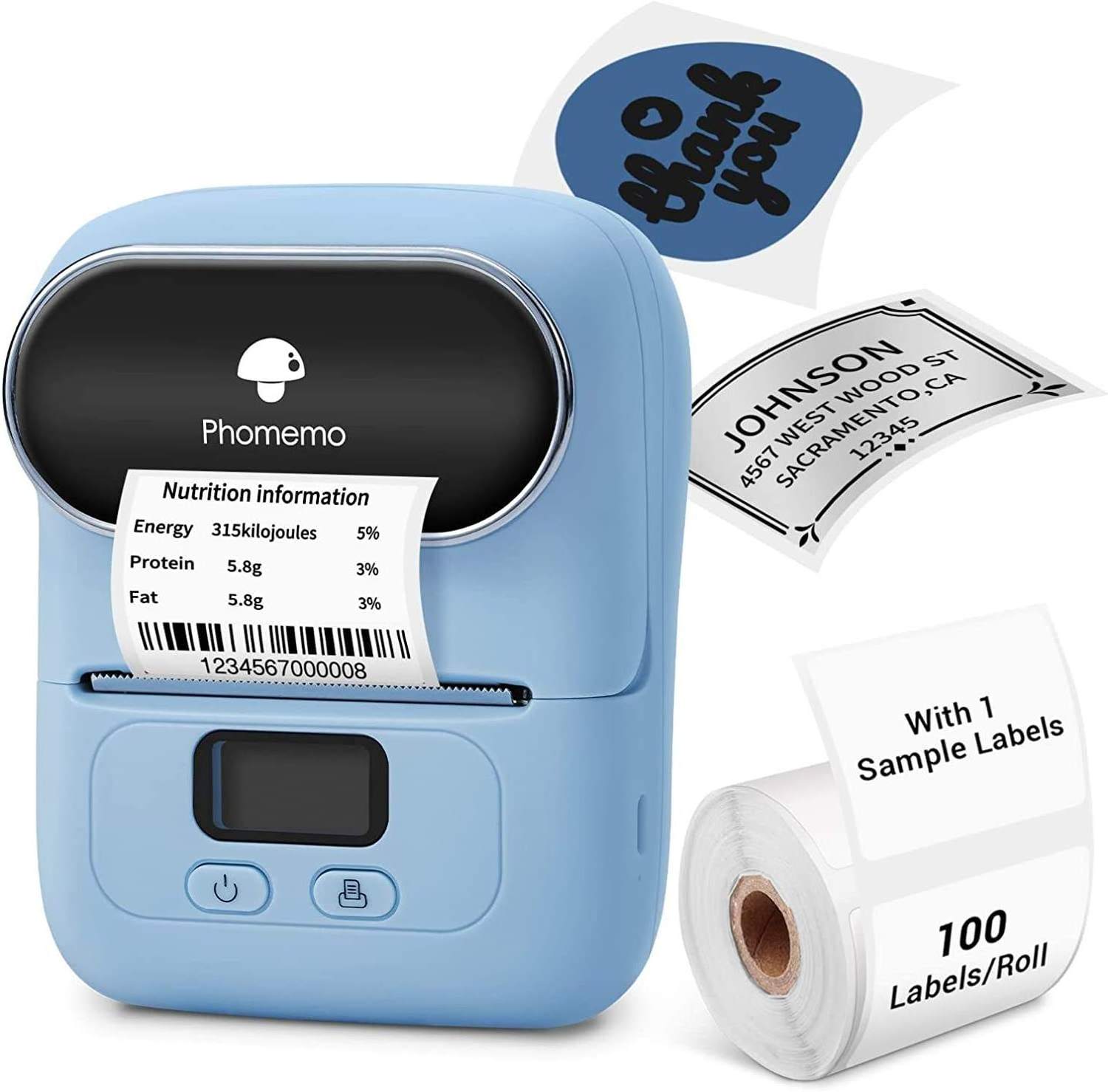 Phomemo M110 50mm QR code price label printer wireless photo thermal sticker printer machine Thermal 2 Inch