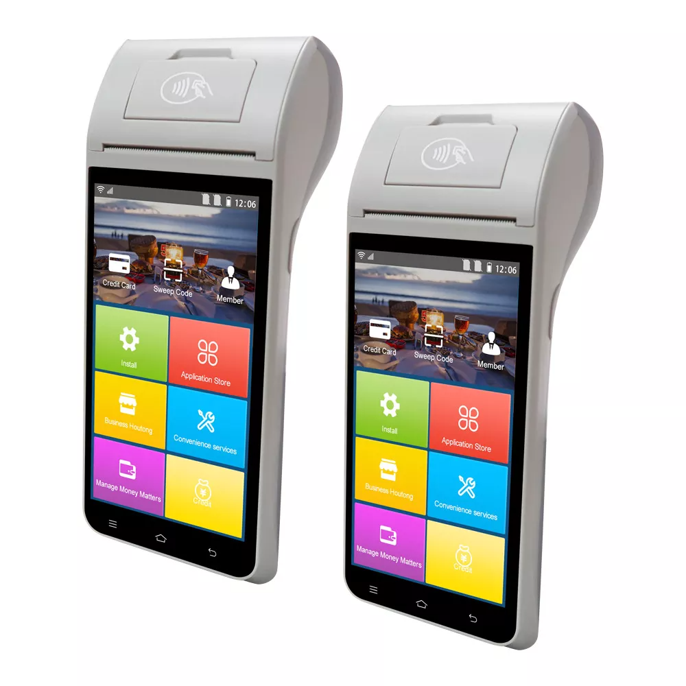 Uyin Z91 cheap price handheld PDA Portable 4G Android Pos ZCS Ticketing POS system With Printer for mobile parking management