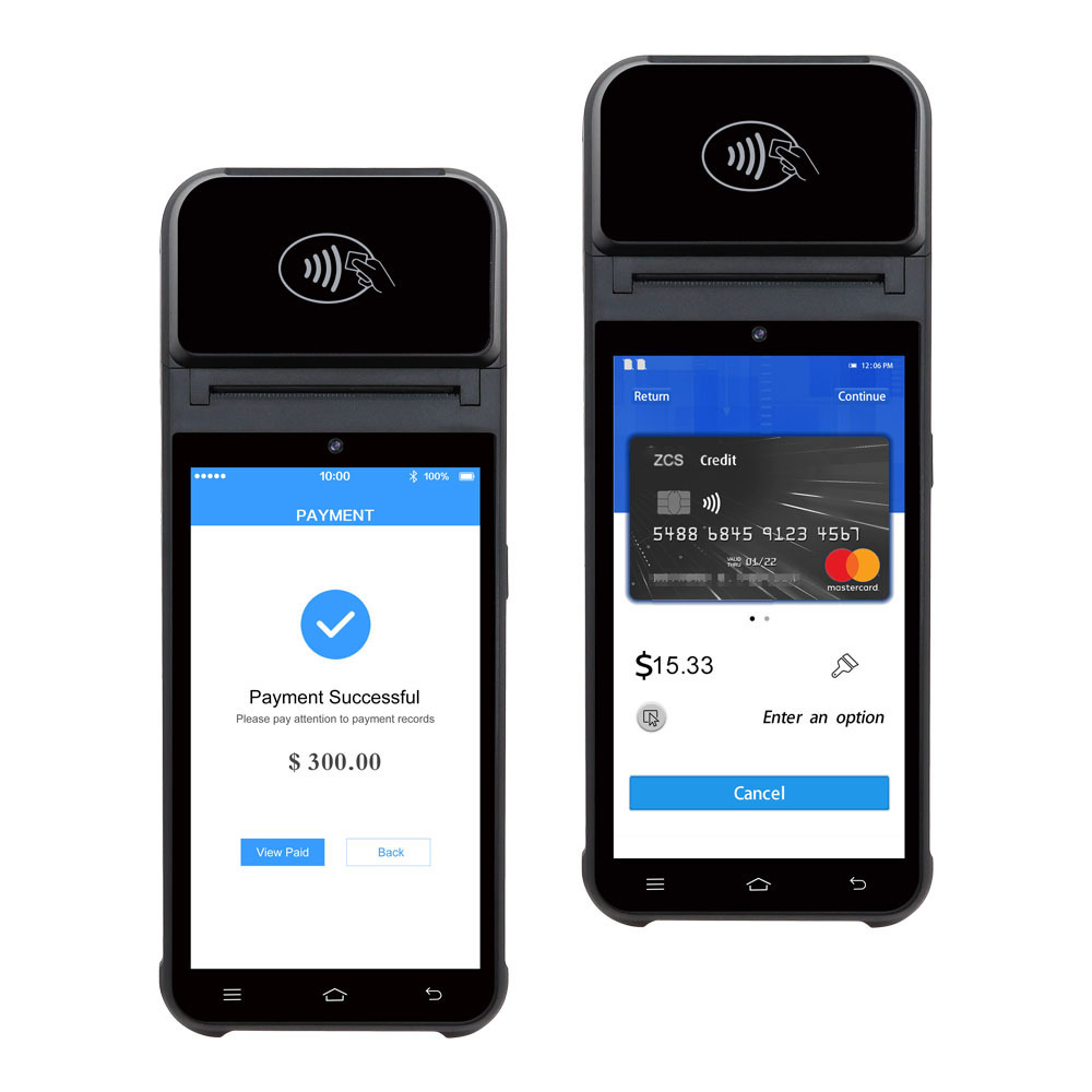 Z92 Handheld Rugged Android 12.0 POS machine with QR Code Scanner 4G android POS System with printer