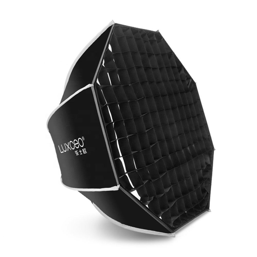 Photo Studio Octagon Softbox 60cm Quick Setup Photography Lighting Umbrella Bowens Mount Parabolic Softbox with Grid