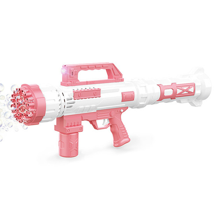 Electric Artillery Arrow Bubble Machine 30 Hole Launcher Rocket Bubble Gun With Light Music