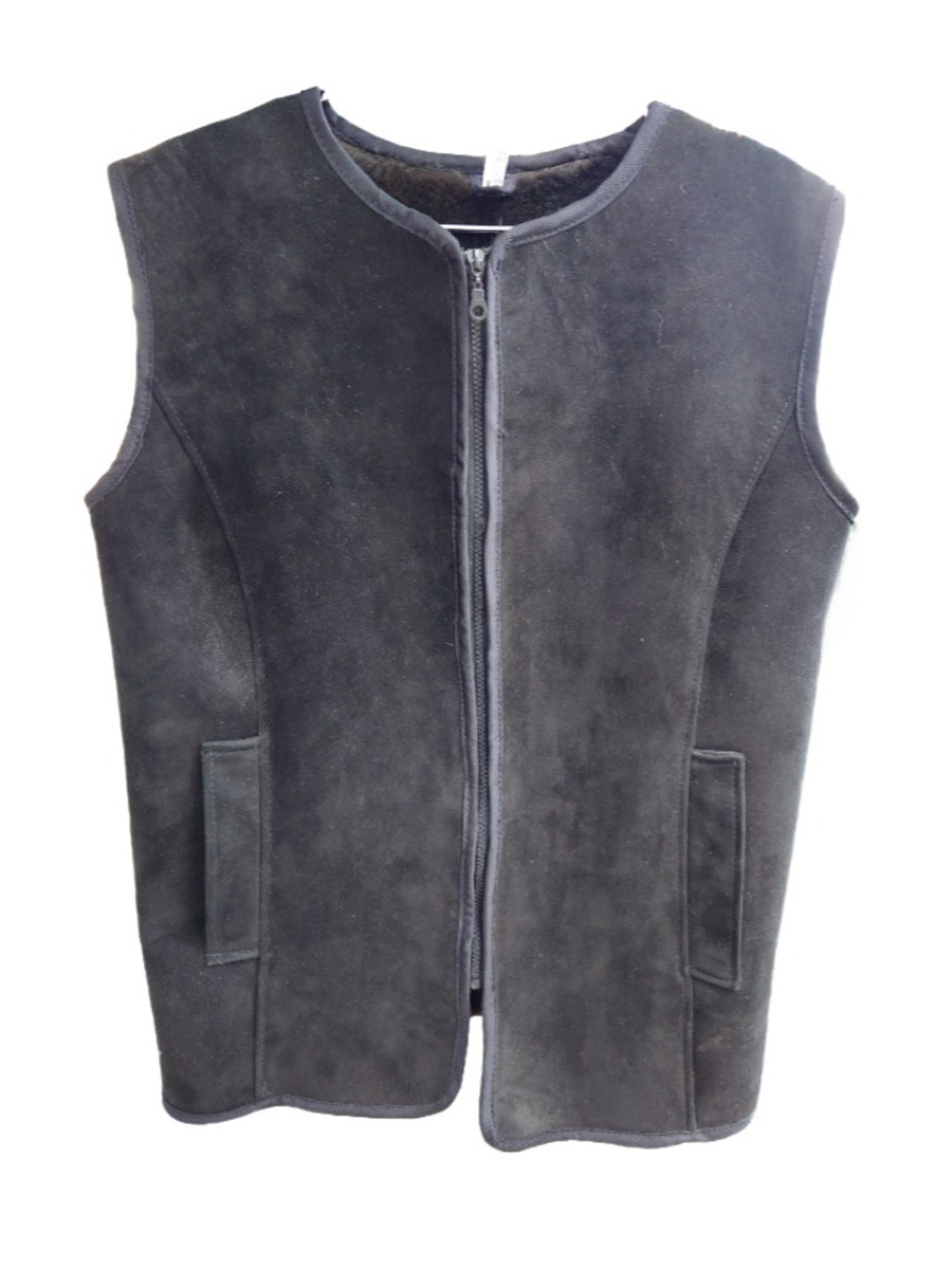 Sheepskin vest for cold season wholesale price vests for sale