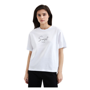 Hot selling T-shirts for ladies "Basic-3" made of 100% cotton various colorsfemale t-shirts