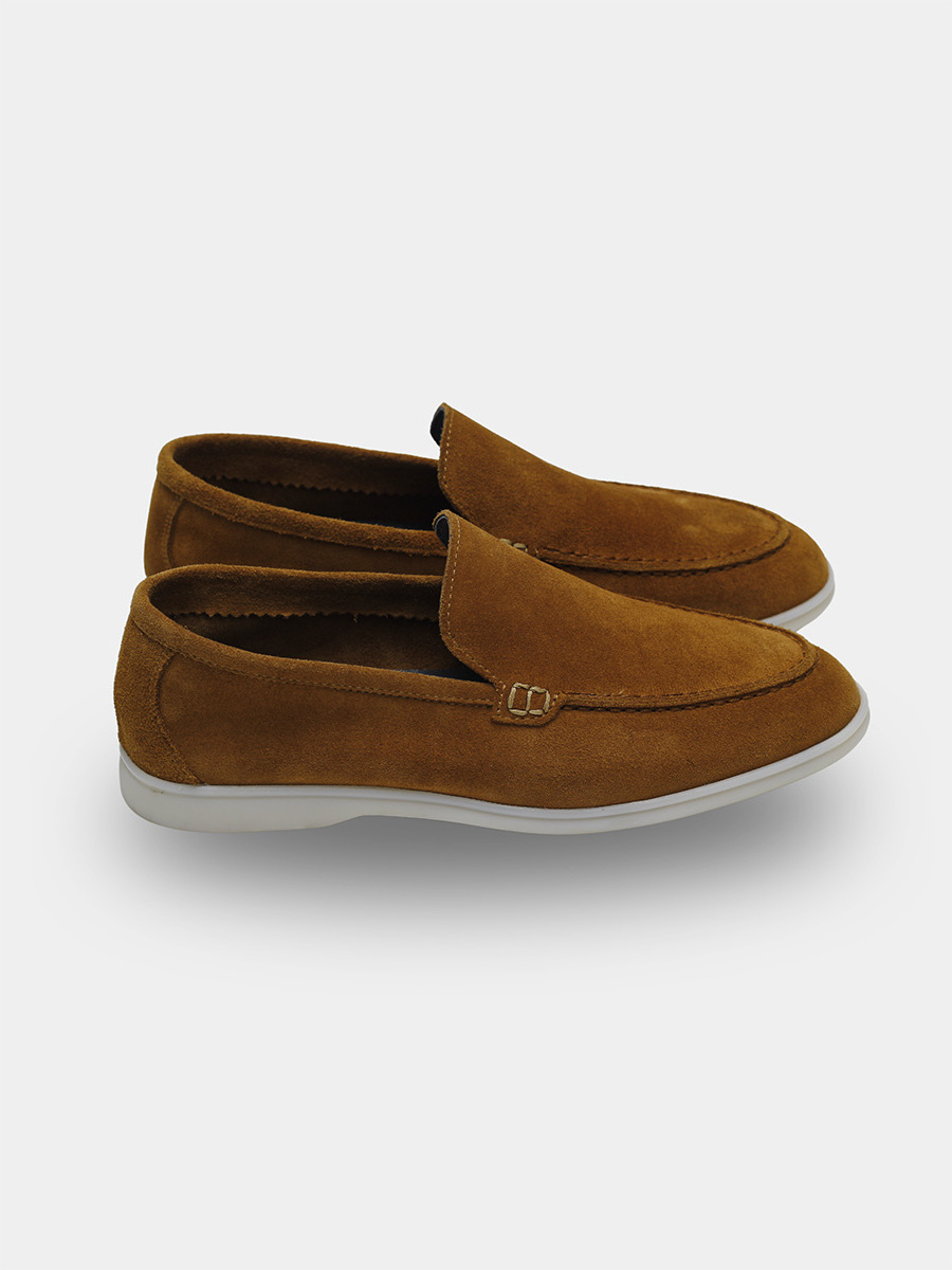 High quality loafers for men brown colour made in Uzbekistan manufacturer price men's shoes