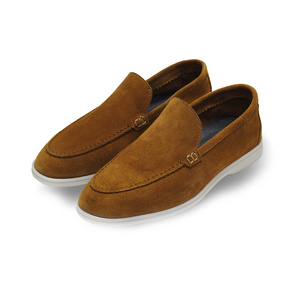 High quality loafers for men brown colour made in Uzbekistan manufacturer price men's shoes