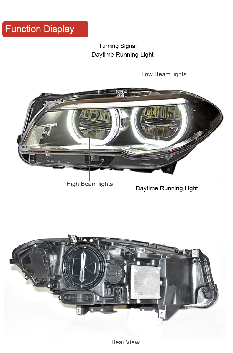 Auto Body Kit Front LED Headlight For 5 series Car Lamp headlight F10 F18 OE 63117343912/6317343911