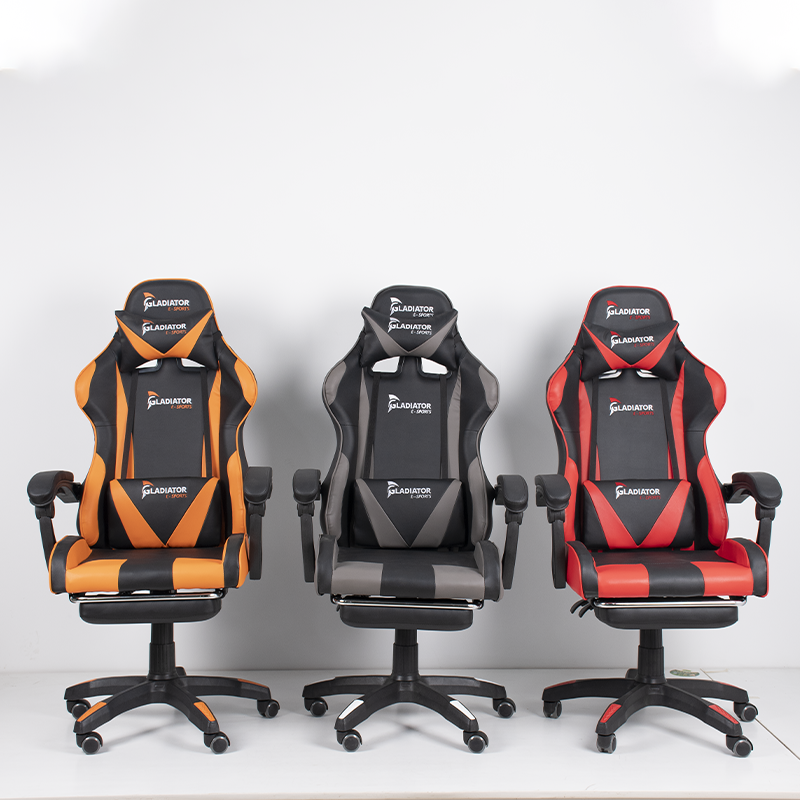 High Back Comfortable Computer Chairs Factory Supply Cheap Racing Leather Gaming Chair with Wheels