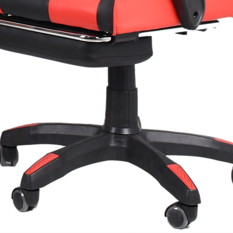 Office Furniture Lumbar Support and Headrest Cushion Reclining Adjustable Armrest Racing Black Gaming Gamer Chair