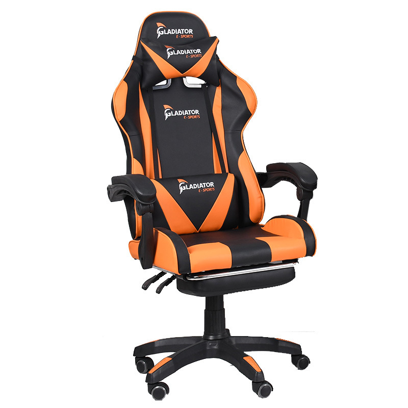 High Back Comfortable Computer Chairs Factory Supply Cheap Racing Leather Gaming Chair with Wheels