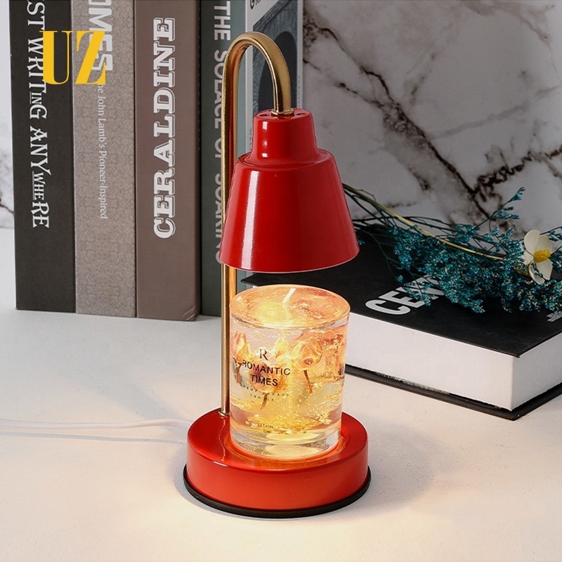 Black White Red Metal Classic Vintage Safe Electric Candle Warmer Table Light Lamp Hotel Office Mini Plug In Dimming Wax Melter