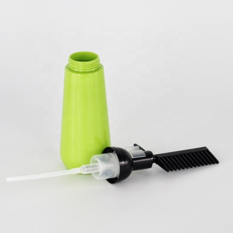 PET hair oil  bottle with comb 150ml plastic bottle for oil