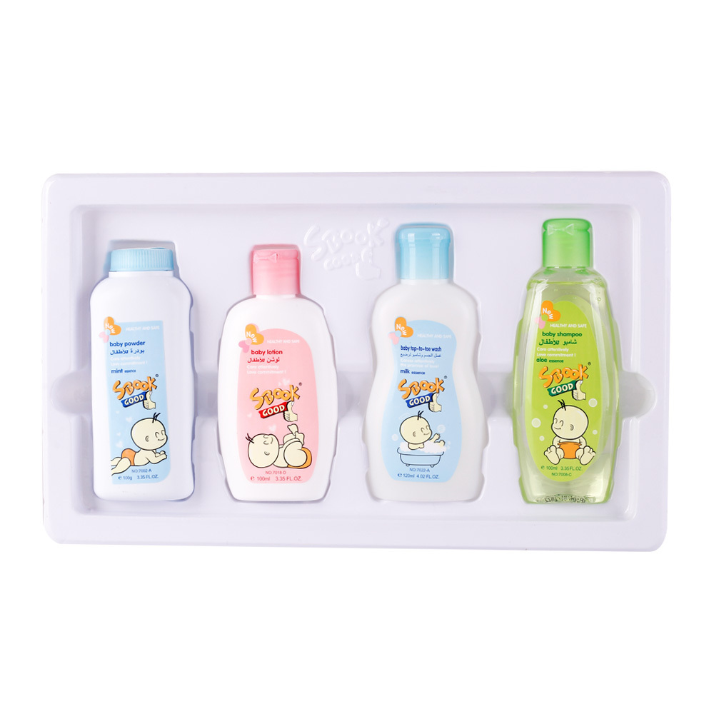 Whole body care and all day comfort private label bath gift set for baby