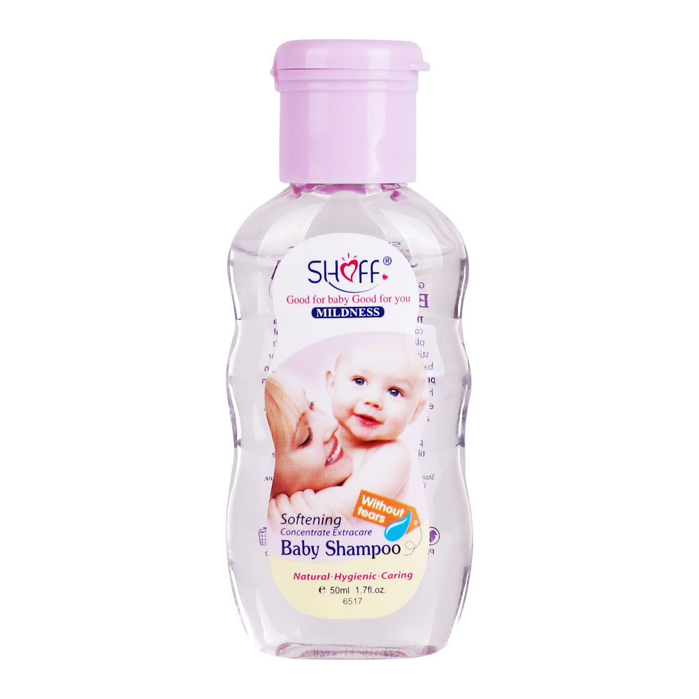 Shoff Baby Shampoo 50ml Natural Plant Formula Tears Free Cotton Touch Hair Cleaning Baby Skin Care Products Baby Shampoo