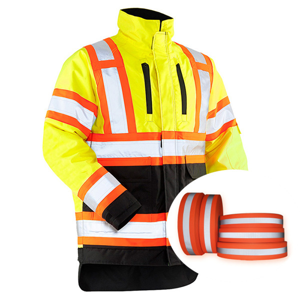 3m Sew-on webbing reflective nylon wholesale high visibility reflective webbing for safety vest