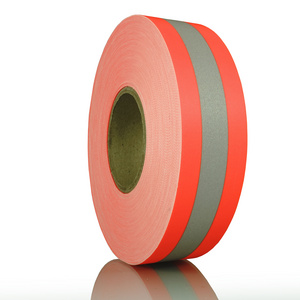 Fire Fighting Material, Flame Resistant Reflective Tape, Fluorescent Orange/Silver Reflective Tape