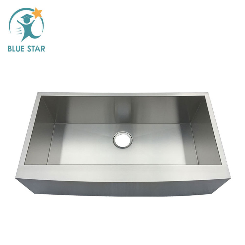 304 Stainless Steel Luxury Bar Double Sink Bowl Commercial Gold Black Apron Handmade sink Kitchen