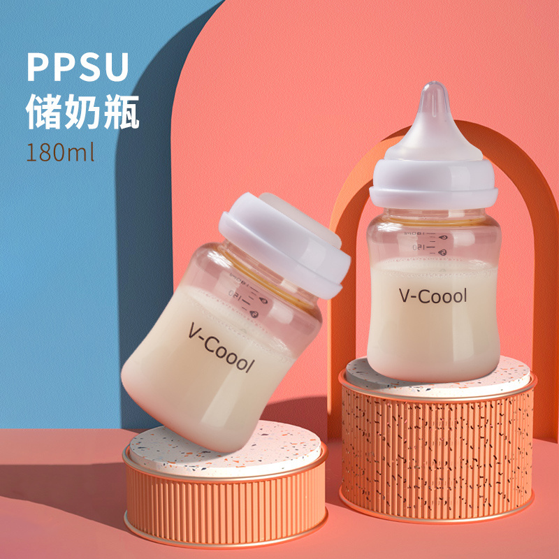 High quality korea holder hand free handle for feeding for children feeding feeder spoon wide neck baby bottle