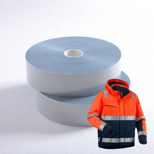 PES reflective material heat press reflective tape for clothing heat transfer vinyl reflective tape for clothing