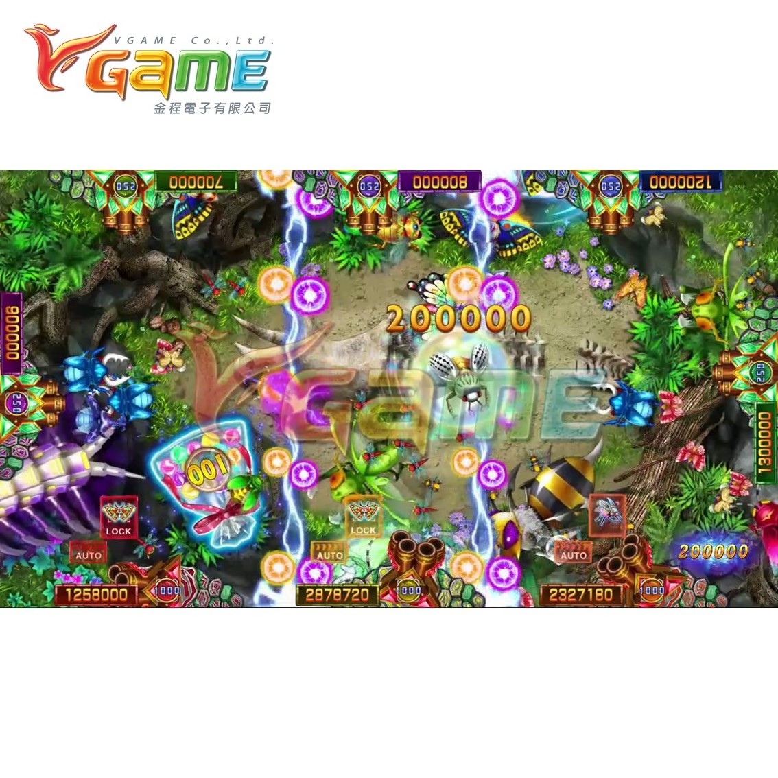 High Proft - Mechanical Centipede USA - Fish Table Game Board for Arcade Game Room and Sweepstakes - Shooting Game