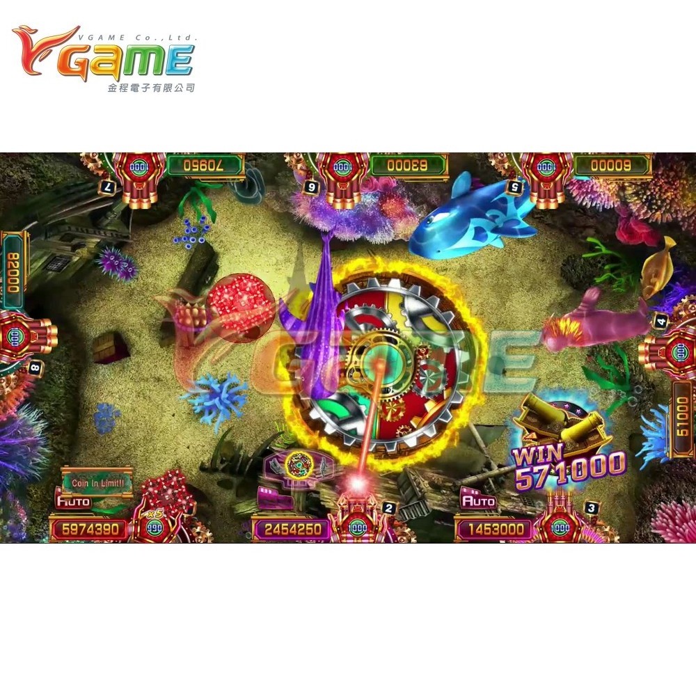 Newest Popular - Fatal Harpoon - VGAME -  Fish Table Board Skill Fire Kirin Fusion Cabinet Game Table Machines Software Arcade