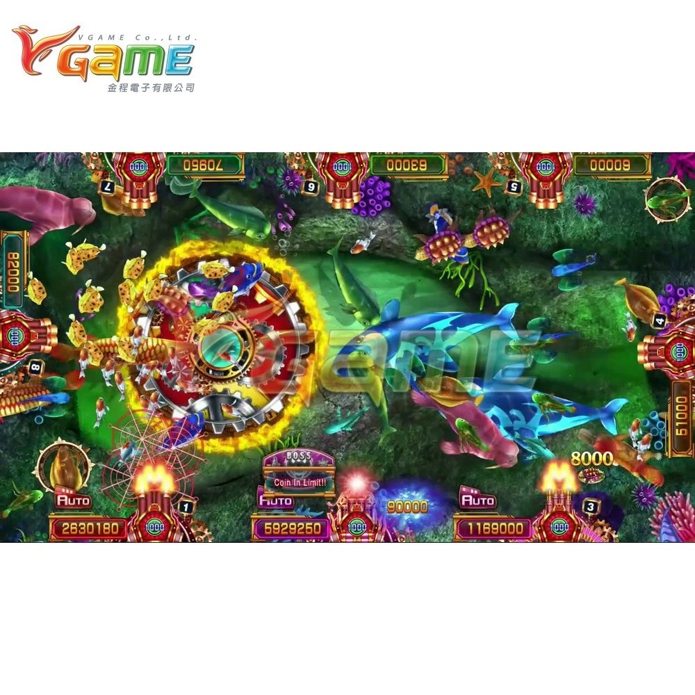 Newest Popular - Fatal Harpoon - VGAME -  Fish Table Board Skill Fire Kirin Fusion Cabinet Game Table Machines Software Arcade