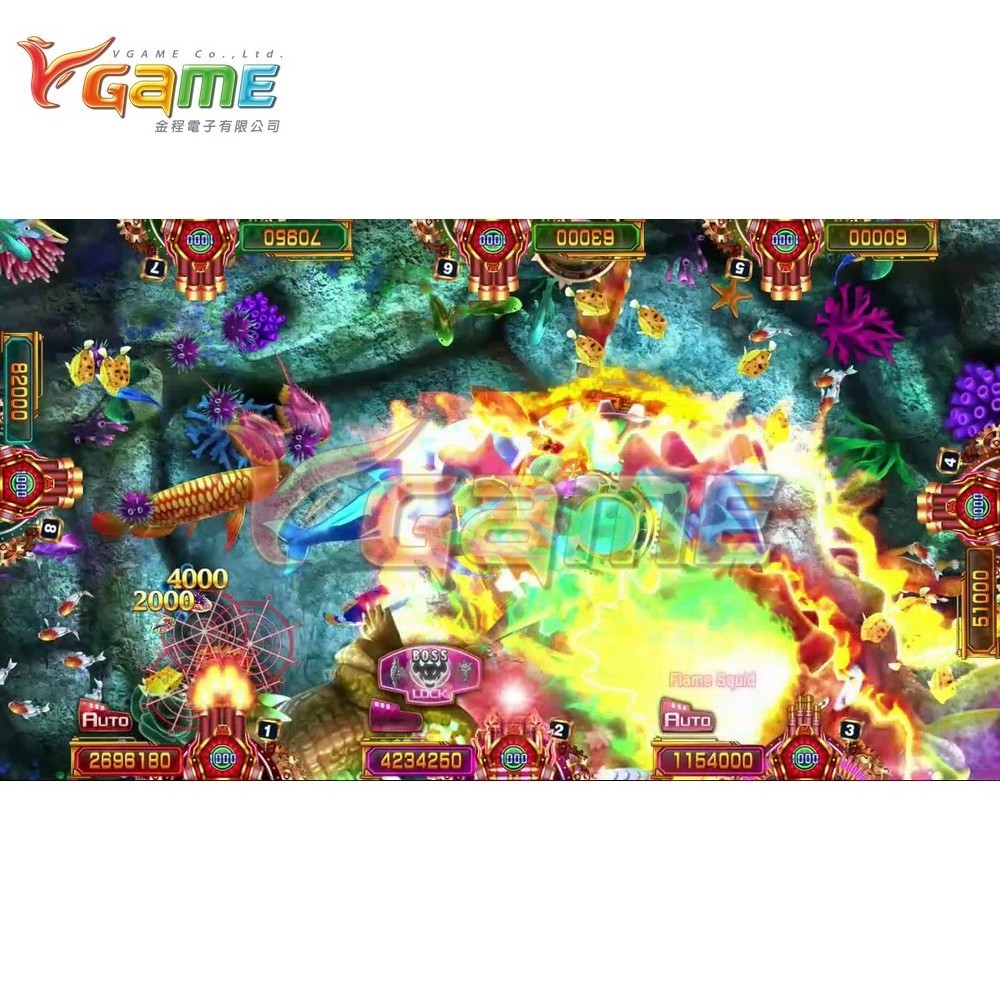 NEW 2024 Fatal Harpoon Fish Shooting Game Board Software Ocean King VGAME IGS Arcade Game Room Sweepstake Cabinet