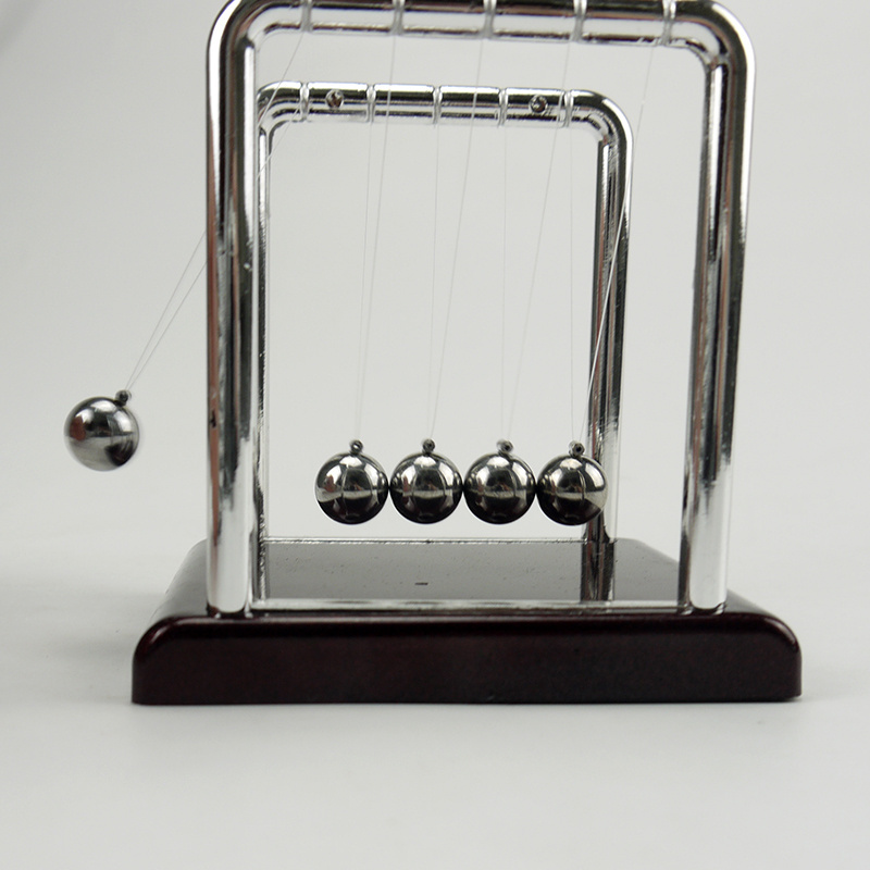 Newtons cradle balance ball ABS base metal physics science pendulum psychology puzzle desk toy swing ball for office