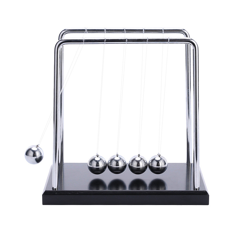 Newtons cradle balance ball ABS base metal physics science pendulum psychology puzzle desk toy swing ball for office