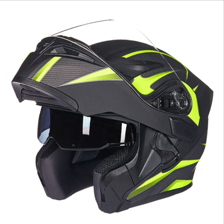 JIEKAI 902 Safe Flip Up Motorcycle Helmet With Inner Sun Visor double lens helmet Motos Casco Capacete Helmets