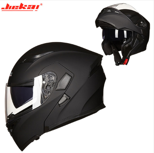 JIEKAI 902 Safe Flip Up Motorcycle Helmet With Inner Sun Visor double lens helmet Motos Casco Capacete Helmets