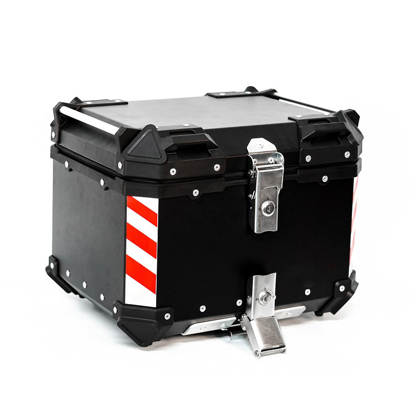 Waterproof Motorcycle Tail Box 35L 45L 55L 65L delivery box motorcycle top case motorcycle aluminum box