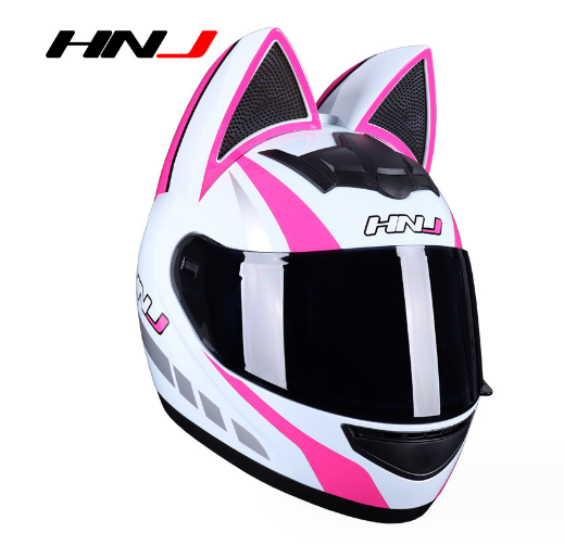 HNJ Cat high quality full face motorcycle helmet men racing motorcycle helmet DOT capacete casqueiro casque