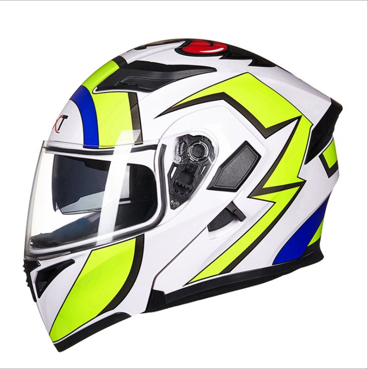 New Arrivals DOT JIEKAI Safe Flip Up Motorcycle Helmet With Inner Sun Visor double lens helmet Motos Casco Capacete Helmets