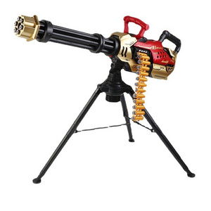 Gold Gatling shell throwing soft gun Electric repeating machine gun Simulated Gatlin model kids toy gun