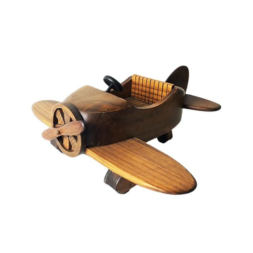 Handicraft factory custom wholesale the best high-quality aircraft wooden handicrafts model ornaments and best christmas gifts