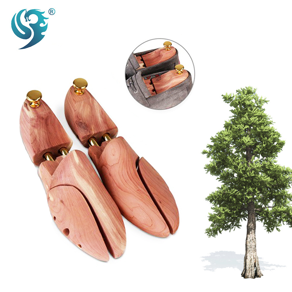 2018 fashion twin tubes design high quality cedar wood shoe tree