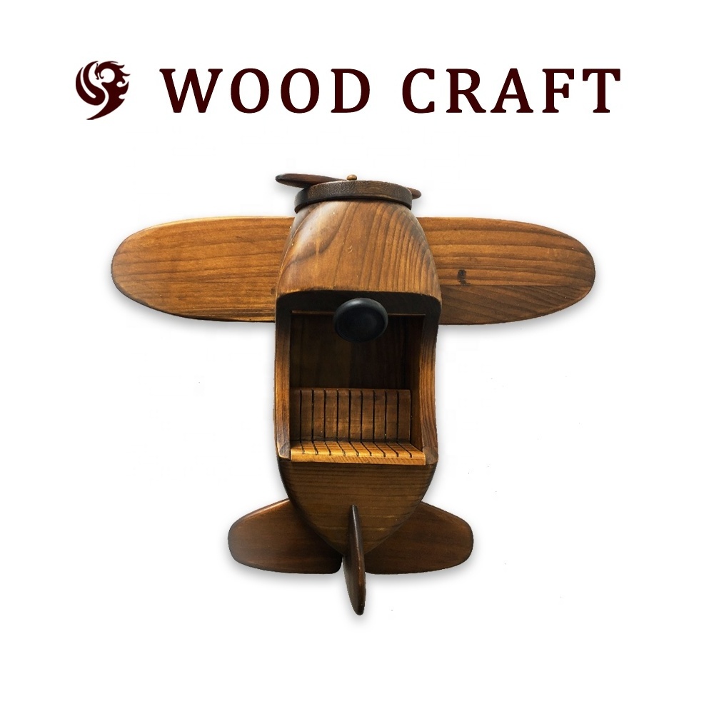 Handicraft factory custom wholesale the best high-quality aircraft wooden handicrafts model ornaments and best christmas gifts