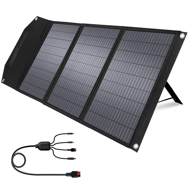 60W 100W 120W 150W 200W 500W Waterproof ETFE Portable Foldable Solar Panel Kit for Outdoor Camping Power Station