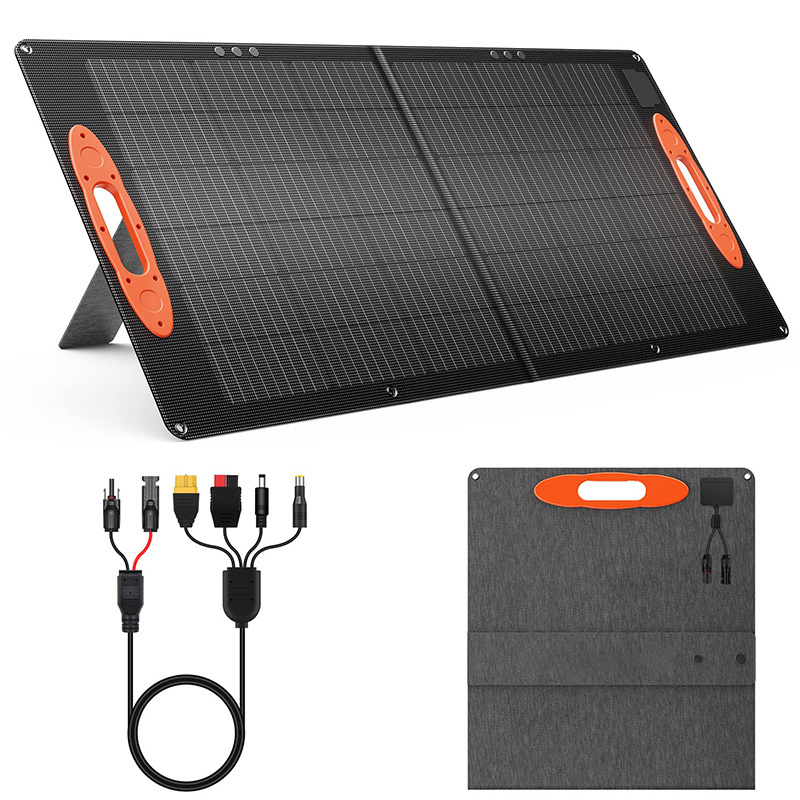 Portable Flexible Solar Panel ETFE Waterproof 100w Foldable Solar Panel for Jackery Bletti Solar Generator