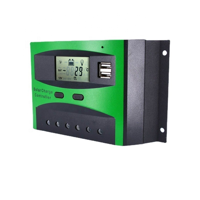 Smart 12V 24V Auto Solar Panel Charge Controller 20A 30A 40A 50A 60A PWM Solar Charge Controller