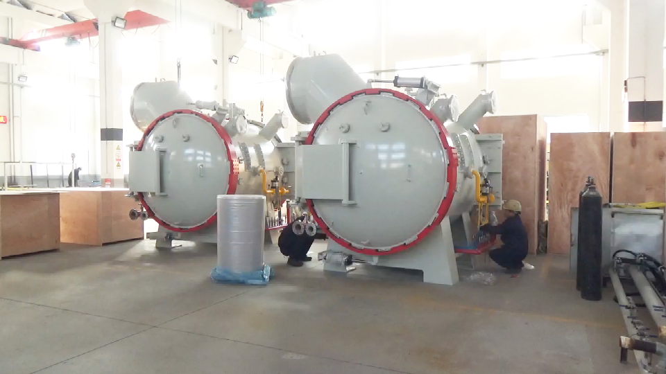 high vacuum brazing and heat treatment furnace industrial aluminum base vacuum brazing furnace