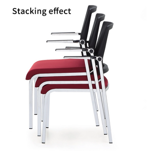 Metal Frame Fabric Stacking Chair office visitor chair training staff use conference room guest chair