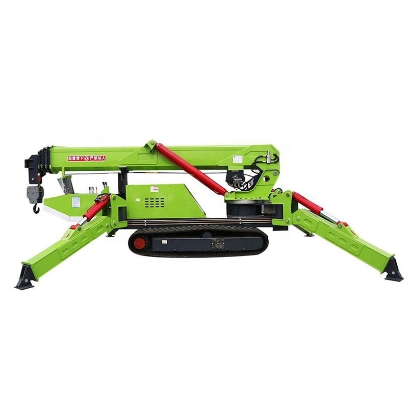 Electric China Small Mini 1.2/3/5/8/12ton Folding Construction Spider Rubber Crawler Cantilever Hydraulic Telescopic Boom Dieses