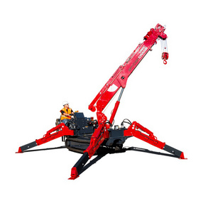 China Hydraulic 3ton Mini Spider Crane Multi-functional 5Ton Crawler Crane with Remote Control