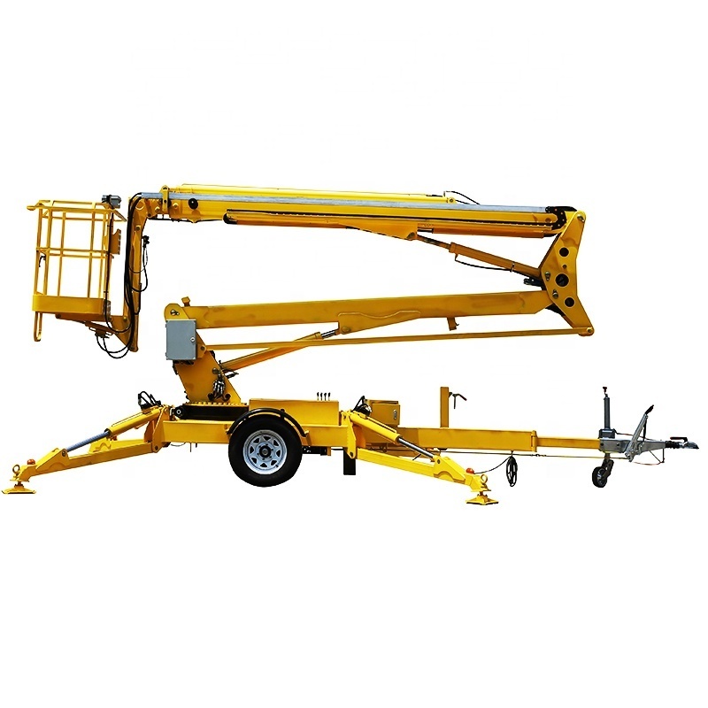 2023 Explosive sale Mini mobile Cherry Picker  16m 18m  electric towable spider boom lift Machine with CE