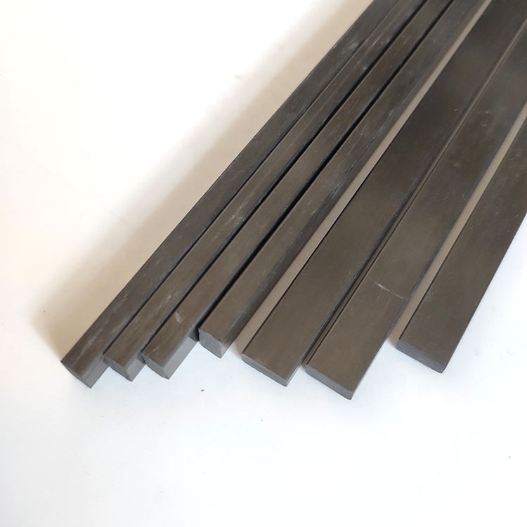 5 X 20mm Carbon Fiber Bar Flat Carbon Fiber Strip Rod for Wrapping Machine