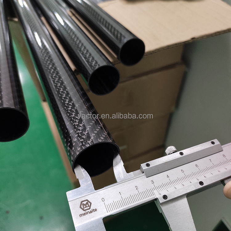 Olive Rake Handle Replacement Carbon Pole OD 30mm 32mm 34mm 35mm 2meter, 2.5meter Long Carbon Fiber Tube for Olive Harvester