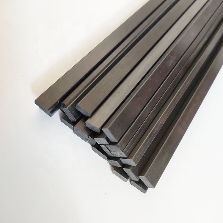 5 X 20mm Carbon Fiber Bar Flat Carbon Fiber Strip Rod for Wrapping Machine